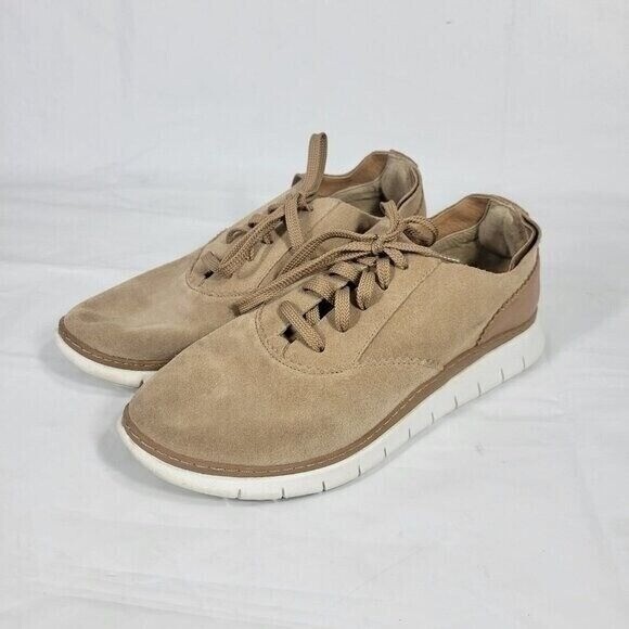 Women Size 8.5 Tan Lace Up Comfort Casual Travel