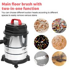 1600W Vacuum Cleaner 20000Pa Outdoor Heavy Dust office Carpet Clean 20L Cylinder