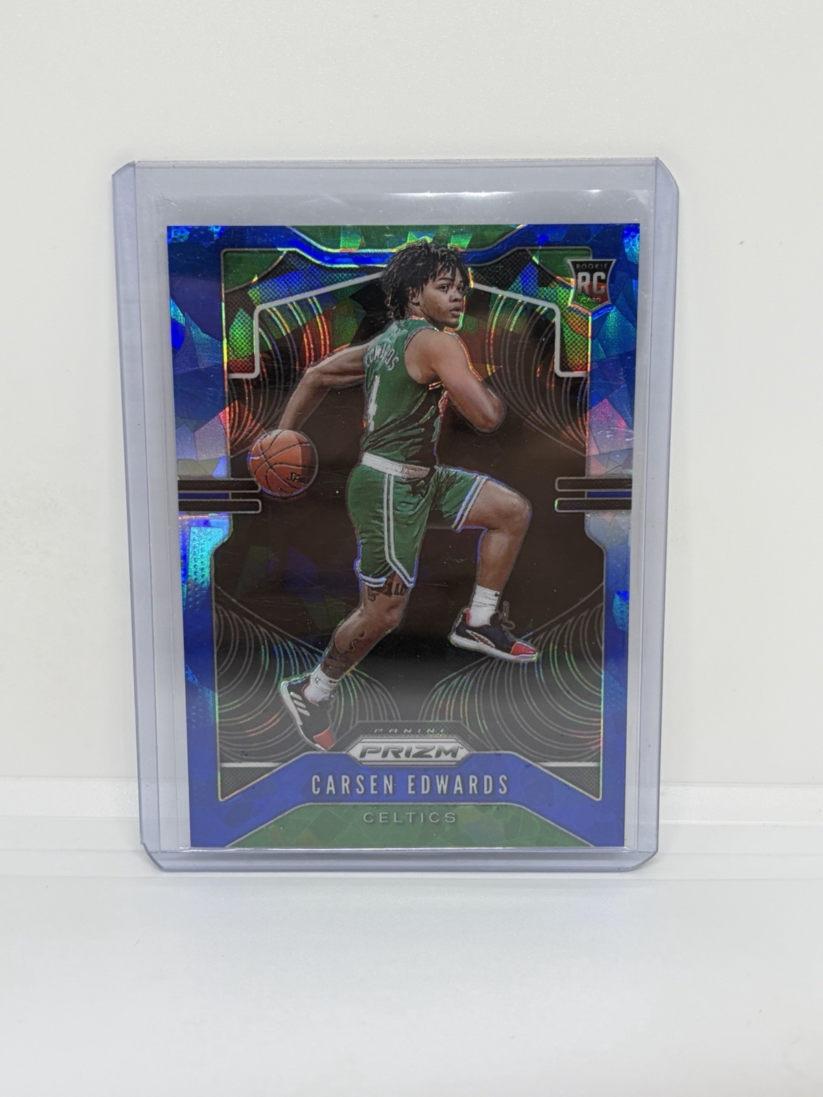 2019-20 Panini Prizm - Rookie Carsen Edwards #276 Blue Ice Prizm /99 (RC)