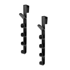 2Pcs Over The Door Hat Rack, 5 Layer Hanging Organizer Hooks for Closet
