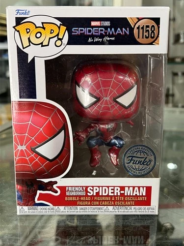 FUNKO POP SPIDER-MAN NO WAY HOME #1158 SPIDER-MAN BOBBLE-HEAD IN BOX