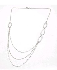 SILPADA 925 Sterling Silver Cascading Oval Links Necklace 32" N1720 139