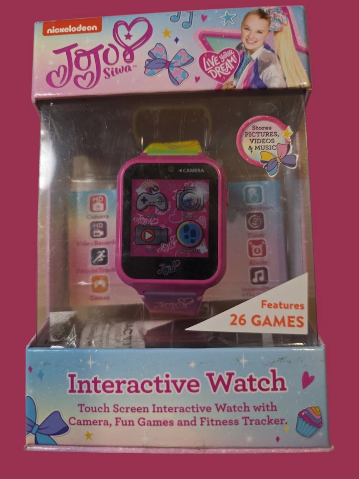 Интерактивные умные часы JoJo Siwa с сенсорным экраном камерой играми фитнес-трекером - Изображение 2 из 4