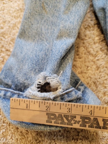 Vintage Levi's Denim Jacket Mens L Trucker Made USA 90s 70507-4890 Distressed by Levi's, $56.98 - Photo 11