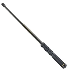 Dark Knight 26” Expandable Walking Stick w/ Rubber Handle & Nylon Holster