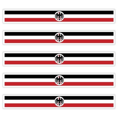 KAISERREICH Aufkleber Auto Fahne Flagge KFZ Motorrad Boot FanShirts4u