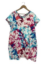 T By Talbots 50+UPF Abstract Print Sweatshirt Dress Cross Back XLP