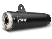 MIVV PAIR OF GHIBLI STAINLESS STEEL SILENCERS FOR MOTO GUZZI V9 BOBBER / ROAMER 