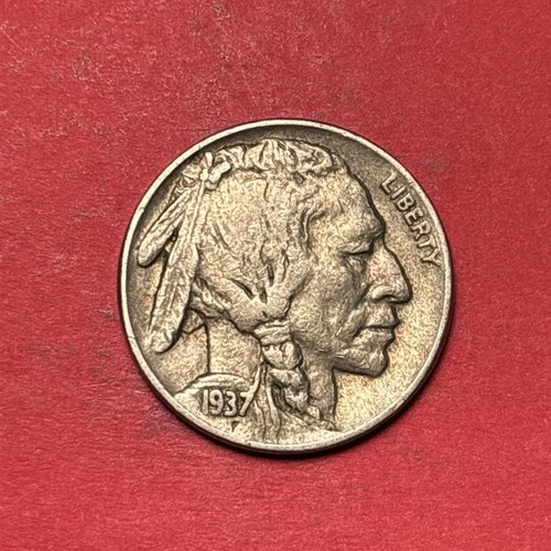 (1) Beautiful Vintage 1937-D Buffalo/Indian Head Nickel XF-EXTRA FINE FULL HORN