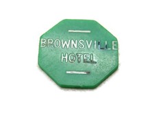 Brownsville Hotel Green Token 10 Cents Trade