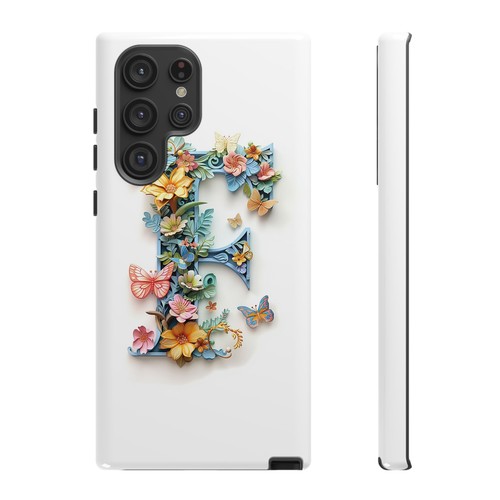 Floral Letter F Phone Case for iPhone, Samsung & Google Pixel - Picture 2 of 227