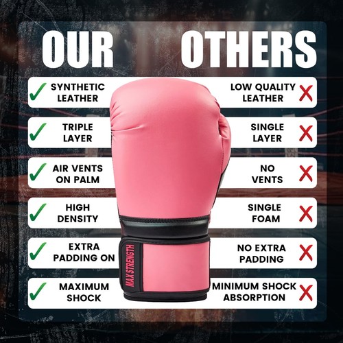 Boxing Gloves Kick Punch Bag Gym Fight Training Mitts Sparring Kickboxing MMA - Picture 20 of 38