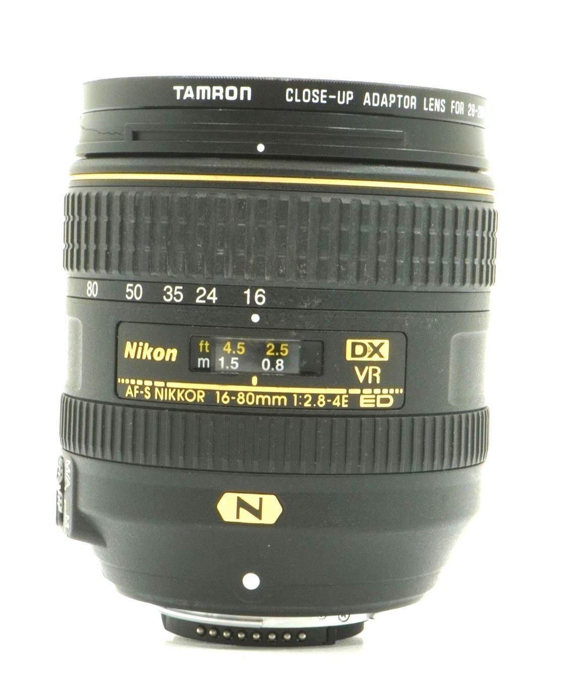 Nikon af-s dx nikkor 16-80mm f/2.8-4e ed vr lens - AS IS - Free
