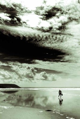 Sandstrand Finistere Bretagne Bretagne Frankreich Foto