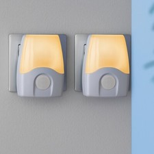 MeLiTec LED-Steckdosen-Nachtlicht N16, 2er-Se...