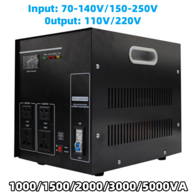 Regulator Automatic Voltage Stabilizer 70V-140V/150V-250V Input 110V/220V Output