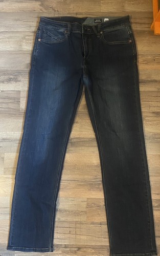 Volcom Men's Solver Modern Fit Rinse Blue Jeans Clothing Apparel Snowboarding...
