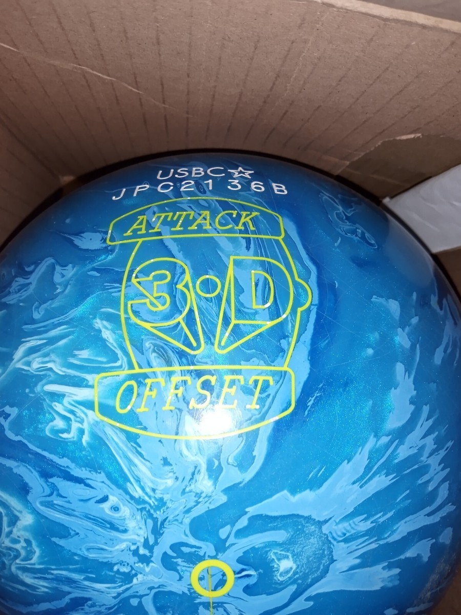 Hammer 3D Offset Attack 15lb Bowling Ball Used Great