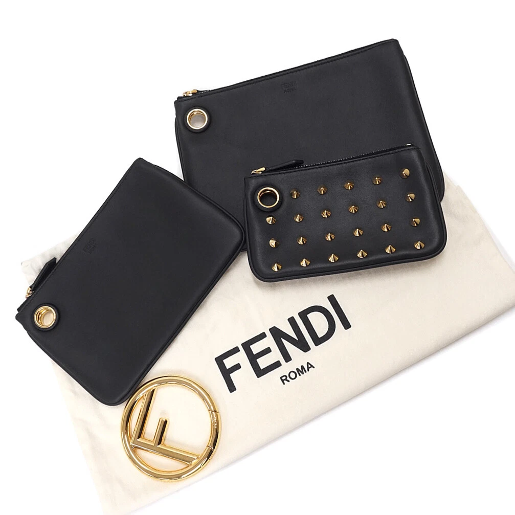 fendi triplette clutch