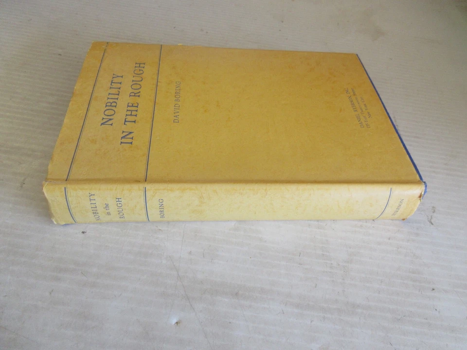 NOBILITY IN THE ROUGH BY DAVID BORING 1938 1st EDITION w DUST COVER - Image 2 of 4