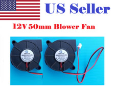 2 Pcs 12V DC 5015 mm Blower Radial Cooling Fan Hotend Extruder RepRap 3D Printer
