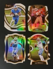 2020 Select Football WHITE DIE-CUT PRIZMS with Rookies You Pick the Card