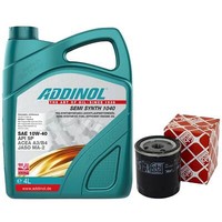 MotoröL Set 10W-40 Addinol 4 Liter + ÖLfilter 32223 FüR Citroen Xsara Peugeot