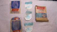 COLEMAN Vtg Box (1947-mid 1950s)  Silk-Lite Mantles No. 21 A Contains 3 Mantles
