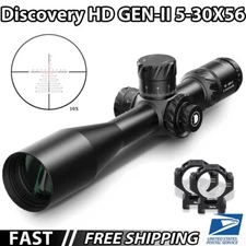 Discovery Optics Gen II HD 5-30x56 FFP 34mm Scope Zero Stop Illuminated Reticle