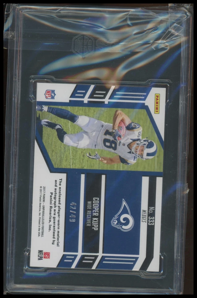 2017 Panini Unparalleled #333 Cooper Kupp RPA Purple (SGC 9.5) #/49 - Image 2 of 2