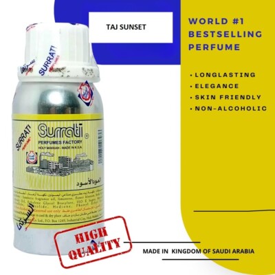 Surrati TAJ SUNSET Concentrated Perfume Oil 100 ML Long Lasting Attar Oil