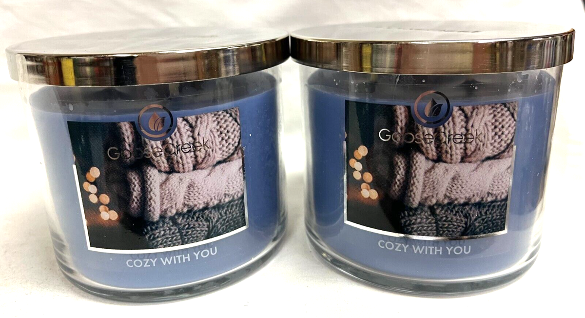 Goose Creek (2) COZY WITH YOU 14.5 oz 3 Wick Jar Candles | eBay