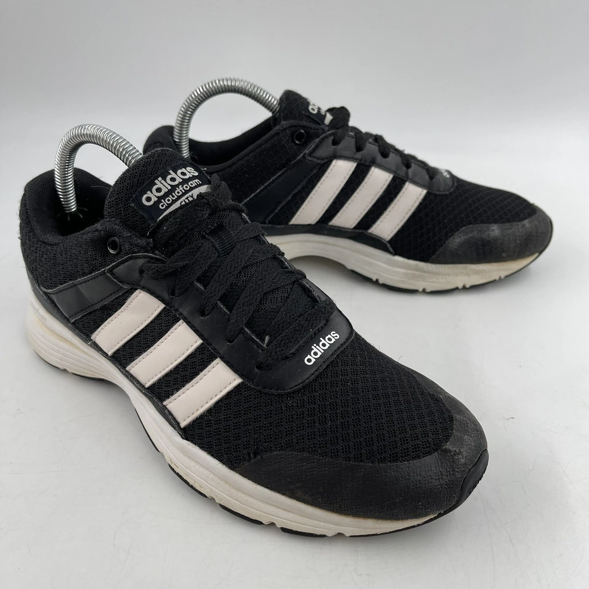 Por cierto Delgado educador Adidas Men's Cloudfoam City Running Shoes Black White - Size 7 | eBay