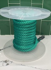 5/8in Green Solid Braid Polypropylene Rope Working Load Limit 325lbs. 37ft
