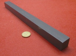HDPE Bar Black .250/" Thick X 1.0/" Wide X 48/" Length 10 Pieces