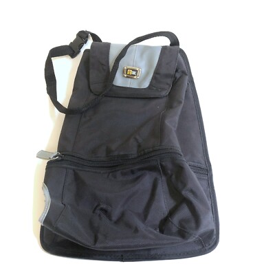 Case Logic Camera Bag With Leather Magnetic Top And Zipper Pouch And Strap