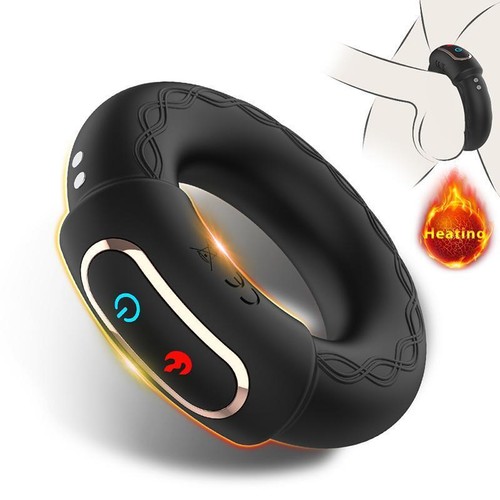 Anello di compressione testicolo scroto maschile gabbia di castità estensore pene potenziatore ritardo - Foto 1 di 14