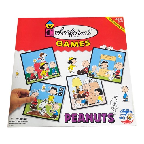 Vtg 1999 Peanuts Colorforms Childrens Game Charlie Bro Snoopy Stick Ons New 100% - Picture 2 of 10