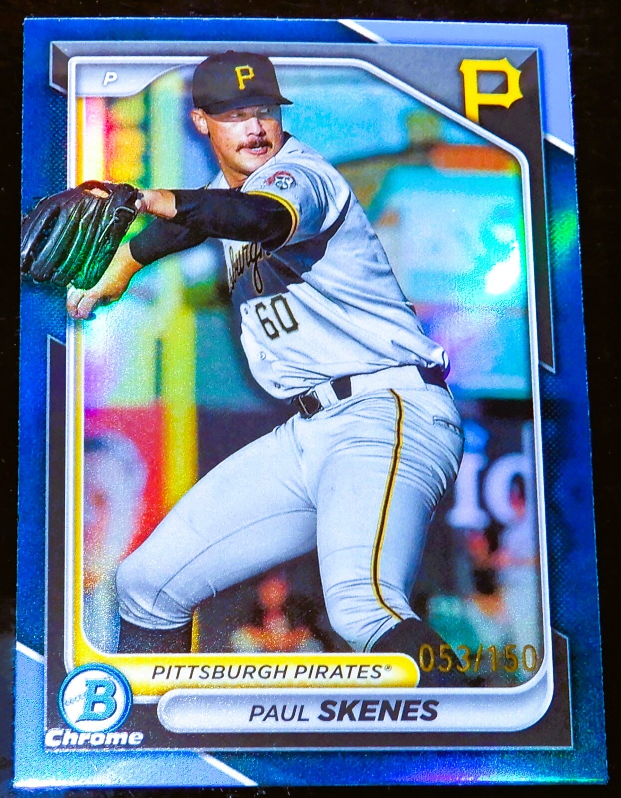 2024 Bowman Chrome Prospects * Paul Skenes Rookie * Blue Refractors #BCP125 /150
