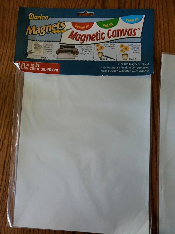 LOTE DE 2 IMANES DARICE LÁMINA DE LONA MAGNÉTICA 9'' X 12'' NUEVOS EN PLÁSTICO Foto 2 de 4