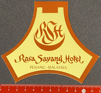 Aufkleber/Sticker:  Rasa Sayang Hotel  Penang Malaysia   (O5-12-47-2$)