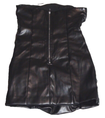 Super Down Teen Girl SZ XS Faux Leather Mini Bodycon Off Shoulder Black Dress | eBay Super Down Teen Girl SZ XS Faux Leather Mini Bodycon Off Shoulder Black Dress | eBay