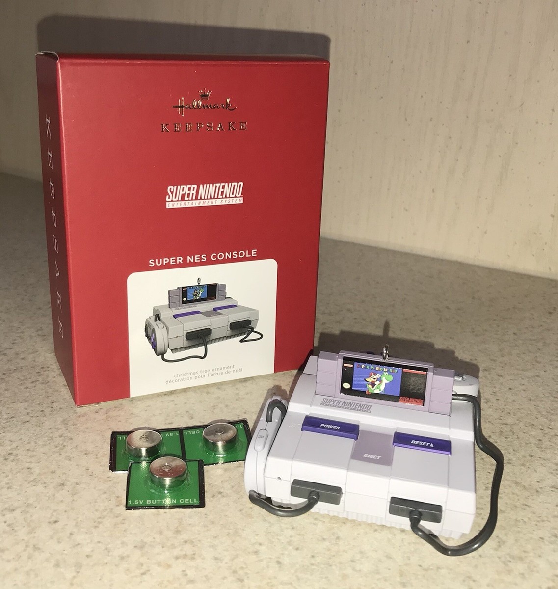 2021 Hallmark SUPER NES CONSOLE Super Nintendo Light and sound