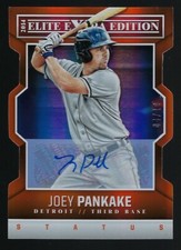 2014 Elite Extra Edition Status Orange Autograph Joey Pankake 04/10