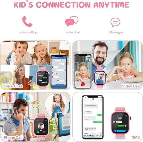 Kids Smart Watch Game Watch 4G With Two-Way Talk SOS GPS For Boys Girls Gift - Picture 17 of 36