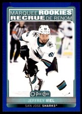2021-22 OPC O-PEE-CHEE UPDATE BLUE JEFFREY VIEL ROOKIE SAN JOSE SHARKS #637