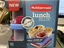Rubbermaid, Part #7V92, Lunch Blox, Small Entree Kit, W/Side & Snack Containers