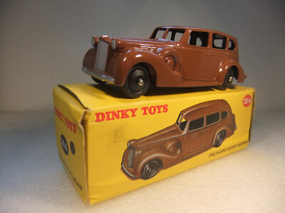 Six Dinky Toys American cars, comprising a No. 39A Packard Super 8, a