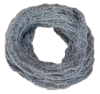 Damen Tubeschal Rundschal grau Viper Loop Schal Strickschal 25 cm breit