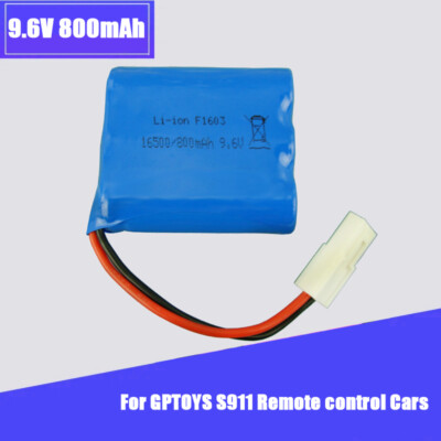 1Pcs 9.6V 800Mah with EL-2P plug Li-po Battery for GPTOYS S911 RC Cars